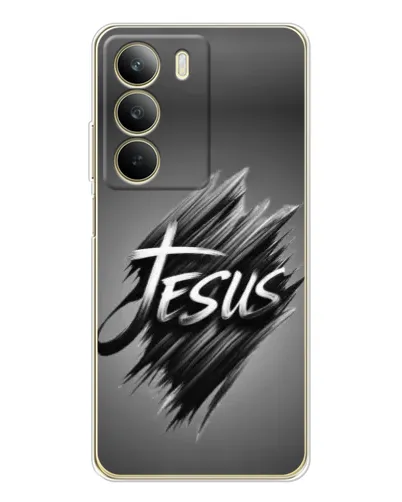Чехол для Realme C71 с картинкой «Надпись Jesus Graffiti»