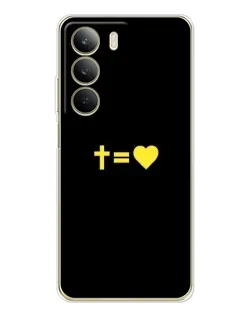Чехол для Realme C71 с картинкой «Сердце и Крест»
