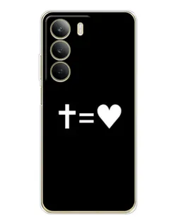 Чехол для Realme C71 с картинкой «Крест и Сердце»