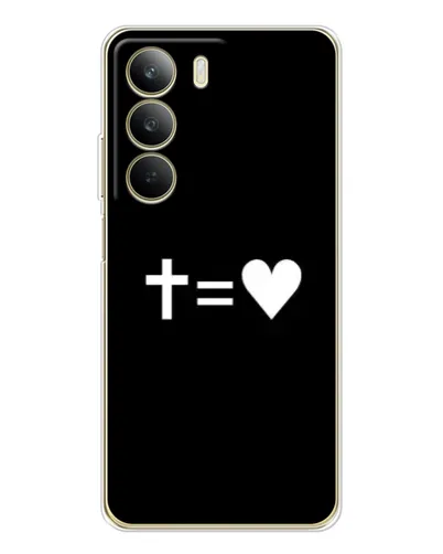 Чехол для Realme C71 с картинкой «Крест и Сердце»