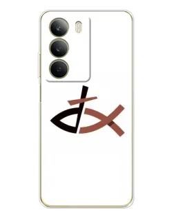 Чехол для Realme C71 с картинкой «Рыба и крест»