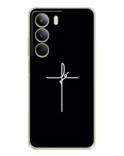 Чехол для Realme C71 с картинкой «Тонкий крест»