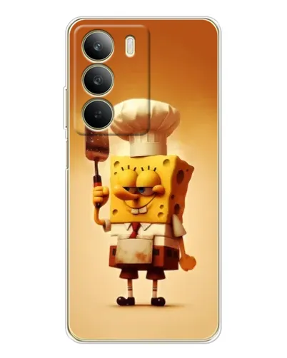 Чехол для Realme C71 с картинкой «Губка Боб повар»