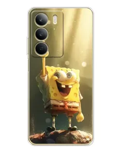 Чехол для Realme C71 с картинкой «Сияющий Спанч Боб»