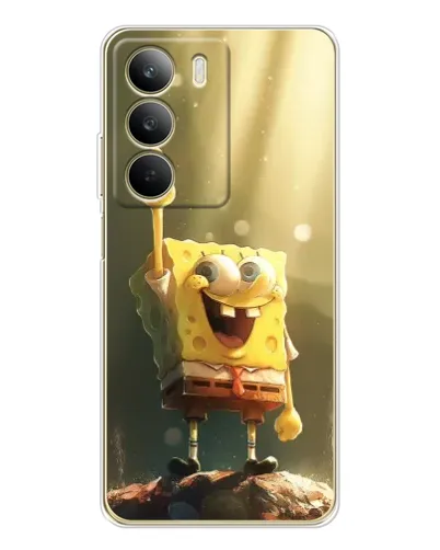 Чехол для Realme C71 с картинкой «Сияющий Спанч Боб»