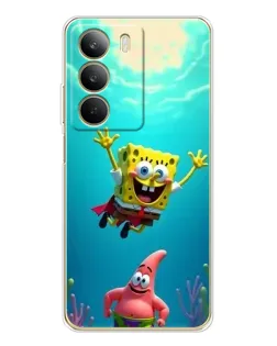 Чехол для Realme C71 с картинкой «Спанч Боб под водой»