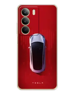 Чохол для Realme C71 з картинкою «Tesla Top View»