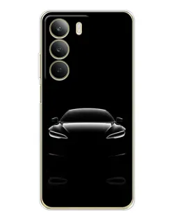 Чохол для Realme C71 з картинкою «Силует Tesla Night»