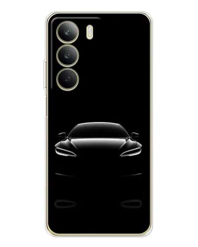 Чохол для Realme C71 з картинкою «Силует Tesla Night»