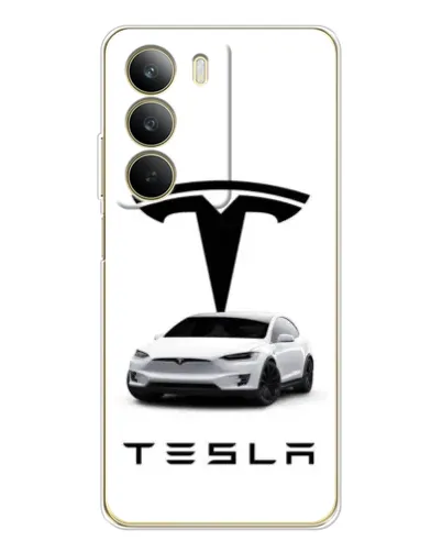 Чохол для Realme C71 з картинкою «Tesla White Style»