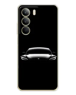 Чохол для Realme C71 з картинкою «Фари Tesla Night»