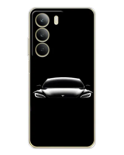 Чохол для Realme C71 з картинкою «Фари Tesla Night»