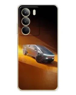 Чохол для Realme C71 з картинкою «Cybertruck у пустелі»