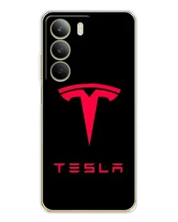 Чохол для Realme C71 з картинкою «Tesla Red Logo»