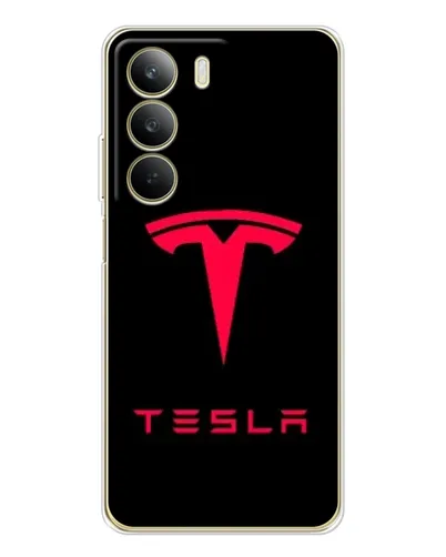 Чохол для Realme C71 з картинкою «Tesla Red Logo»
