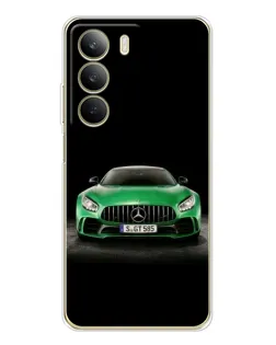 Чохол для Realme C71 з картинкою «Mercedes — неоновий лого»