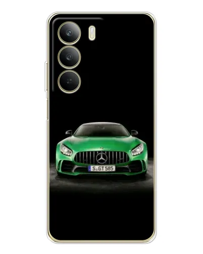 Чохол для Realme C71 з картинкою «Mercedes — неоновий лого» Чохол для Realme C71 з картинкою «Mercedes — неоновий лого»