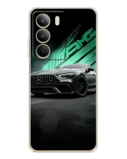 Чохол для Realme C71 з картинкою «Темний Mercedes AMG»