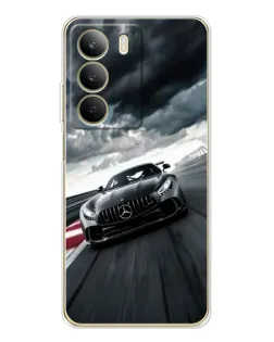 Чохол для Realme C71 з картинкою «Гоночний Mercedes AMG»