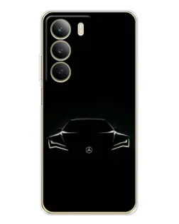 Чохол для Realme C71 з картинкою «Mercedes — силует авто» Чохол для Realme C71 з картинкою «Mercedes — силует авто»
