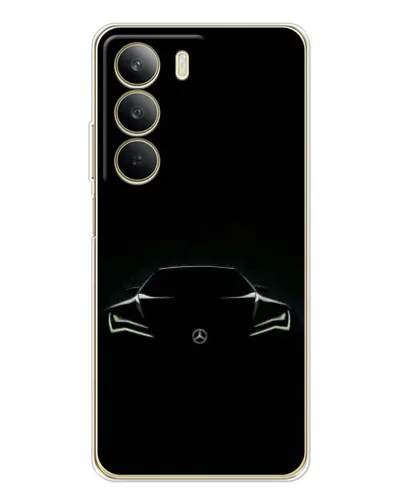 Чохол для Realme C71 з картинкою «Mercedes — силует авто» Чохол для Realme C71 з картинкою «Mercedes — силует авто»