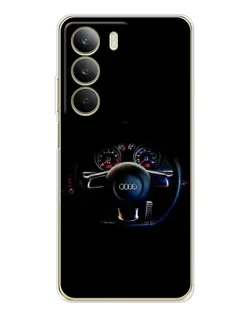 Чохол для Realme C71 з картинкою «Салон Audi — кермо»