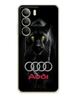 Чохол для Realme C71 з картинкою «Пантера та Audi»