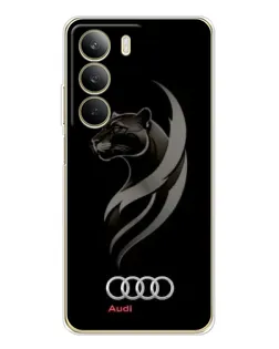 Чохол для Realme C71 з картинкою «Графіка — пантера та Audi»