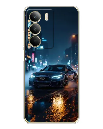 Чохол для Realme C71 з картинкою «Нічне місто та Audi» Чохол для Realme C71 з картинкою «Нічне місто та Audi»
