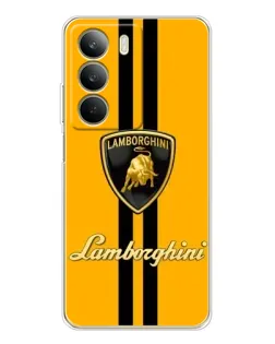 Чохол для Realme C71 з картинкою «Lamborghini Stripe жовтий»