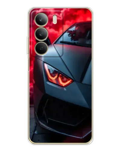 Чохол для Realme C71 з картинкою «Lamborghini червоне сяйво»