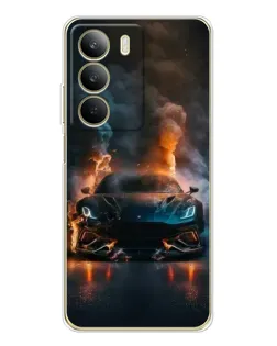Чохол для Realme C71 з картинкою «Lamborghini димна естетика»