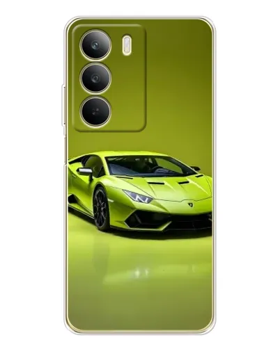 Чохол для Realme C71 з картинкою «Салатовий Lamborghini Huracan»