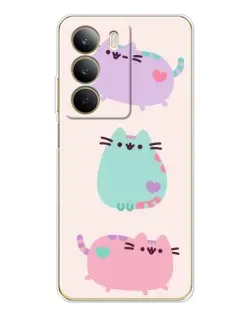 Чохол для Realme C71 з картинкою «Pusheen тріо»