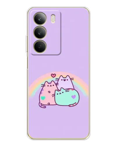 Чохол для Realme C71 з картинкою «Веселкові Пушини»