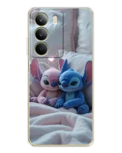 Чехол для Realme C71 с картинкой «Плюшевые Стич Ангел»