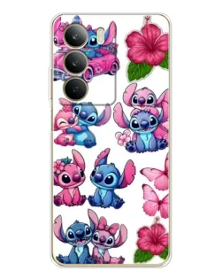 Чехол для Realme C71 с картинкой «Стикеры Stitch и Angel»