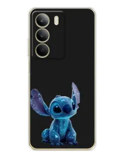 Чехол для Realme C71 с картинкой «Стич на черном»