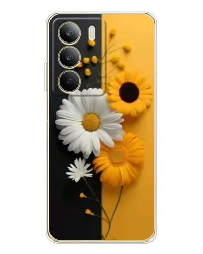 Чехол для Realme C71 с картинкой «Подсолнух и ромашка»