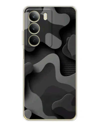 Чехол для Realme C71 с картинкой «Темный абстрактный камуфляж»
