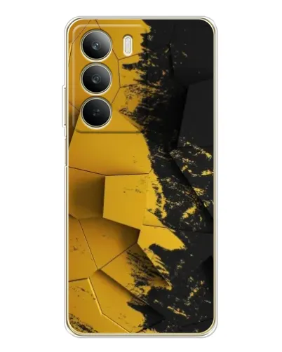 Чехол для Realme C71 с картинкой «Золотые осколки геометрии»