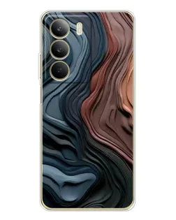 Чехол для Realme C71 с картинкой «Цветные волны каньона»