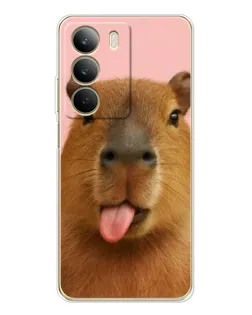 Чохол для Realme C71 з картинкою «Капібара з язиком»