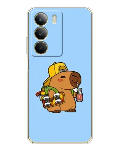 Чохол для Realme C71 з картинкою «Капібара на скейті»