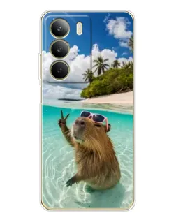 Чохол для Realme C71 з картинкою «Капібара на морі»