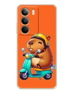 Чохол для Realme C71 з картинкою «Капібара на скутері»