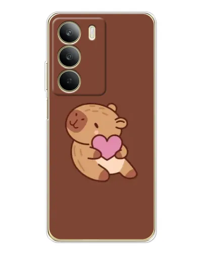 Чохол для Realme C71 з картинкою «Капібара з серцем»