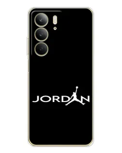 Чехол для Realme C73 5G с картинкой «Jordan White Logo»
