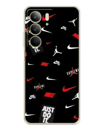 Чехол для Realme C73 5G с картинкой «Nike Mix Pattern»