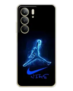 Чехол для Realme C73 5G с картинкой «Jordan Neon Blue»